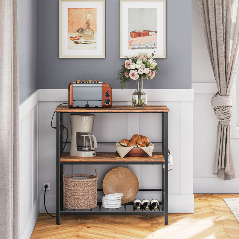 17 Stories Vuto 35.8" Kitchen Island Table with Power Outlet & Reviews ...